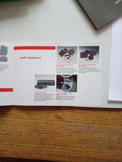 Honda Civic 1993 Handbook Wallet & Docs.