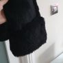 Vintage black coney hair jacket Sz L (Fit 12-14UK) Image 9