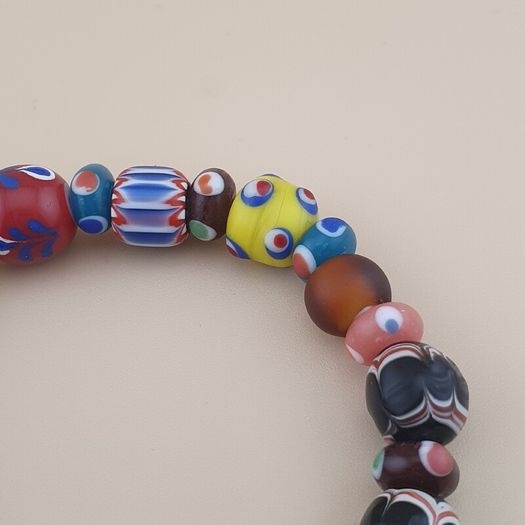 Vintage Venetian Stylr Mix Glass Beads Bracelet