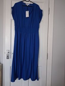 Reiss Midi Dress - Cobalt Blue - UK 12 - BNWT RRP 170