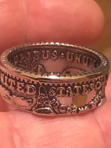 Morgan Dollar Rings Different sizes Post Included See Description