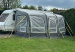 Caravan with awning
