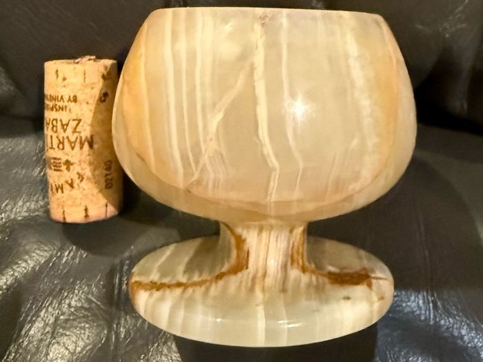 Vintage Onyx/Marble Goblet