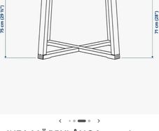 IKEA Morbylanga Dining Table & 4 Henriksdall Chairs