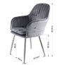 Velvet Muse Dining Bedroom Makeup Dressing Room Chairs Image 2