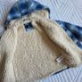 NEXT | Size 104cm 3-4 years |  Blue Check Borg Lined Hooded Shacket Image 3