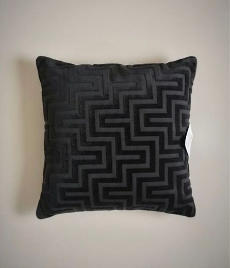 Primark Cushion Cover Black 43x43cm