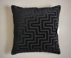 Primark Cushion Cover Black 43x43cm