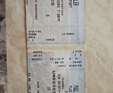Paul Weller Ticket Stub October 2001 Tramore Co. Waterford