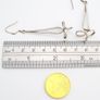 Vintage 925 Silver Long Abstract Sculptural Earrings Image 8