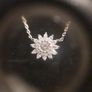 sterling silver flower necklace Image 4