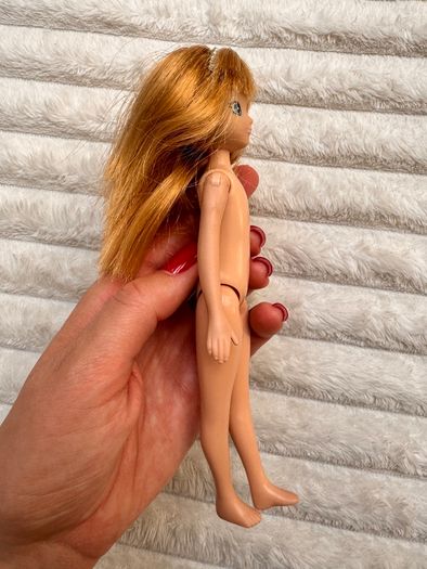 Arklu Lottie Doll Blonde Hair Blue Eye Princess Doll Tiara Loose legs approx. 18 cm. Used Please see photos