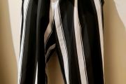 Green, Black and White Stripped Trousers from River Island size 10