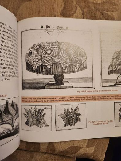Folded Beauty. The Art Of Napkin Folding.  By John Sallas. Beautiful Illustrated Large Volume Hardbacks In Good Condition. 36.