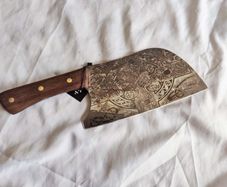 Cleaver Knife Celtic Irish Cross By Di'Casteel