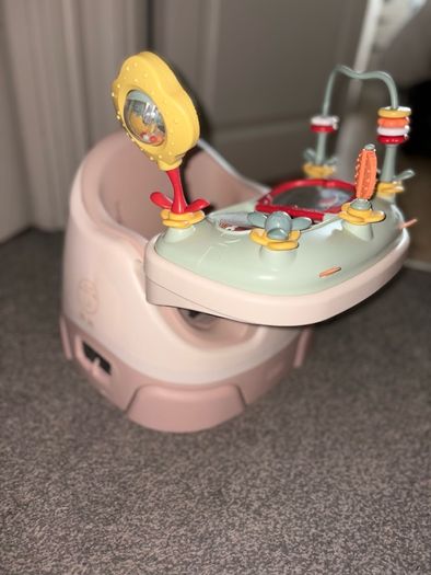 Mamas & Papas Bug 3-in-1 Floor and Booster Seat with Activity Tray - Blossom