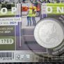 Belgium 5 Euro Base Metals Brilliant Uncirculated Coin 2021 - European Year of Rail (Multi-view) - Belgian Coin-card Catalogue Image 2