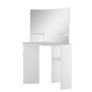 Corner Dressing Table Cosmetic Table Make-up Table White Image 2