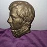 Vintage brass plaque of unknown man Image 5