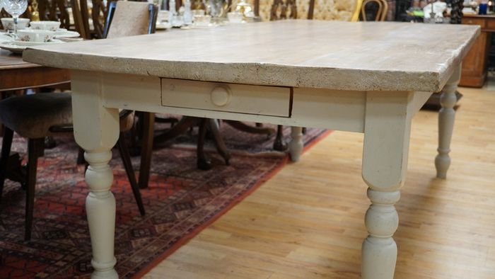 Vintage Pine Farmhouse Refectory Table