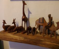 vintage besmo wood animals