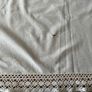 Vintage square white table cloth with lace surround Image 3