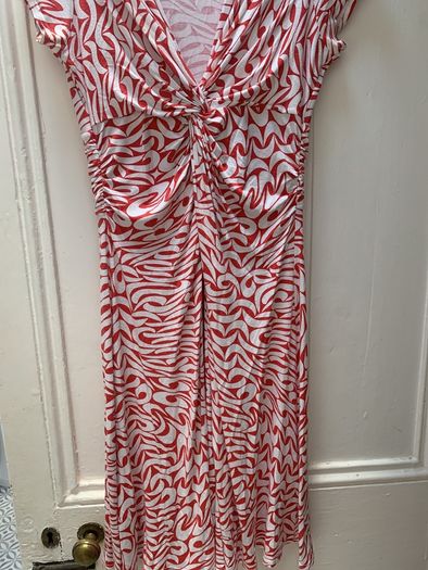 Phase 8 Red and White Dress
