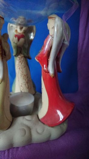 Ceramic Angel Tealight oil burner