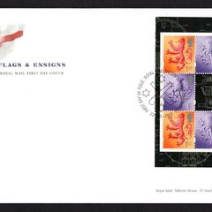 2001 Great Britain "Unseen and Unheard". Century of Royal Navy Submarine Service Definitive Stamp Booklet Pane Royal Mail Addressed First Day Cover (FDC)
