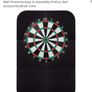 Dart board and wall protector Image 2