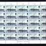1973 Guernsey Mail Packet Boats Commemorative Stamps Sheets (4) of 25 Mint Never Hinged (MNH) Image 4