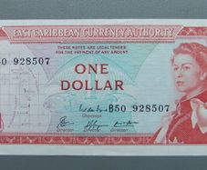 1965 East Carribean One Dollar