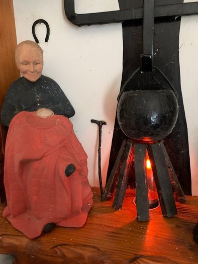 Handmade Old Irish Fireside Scene