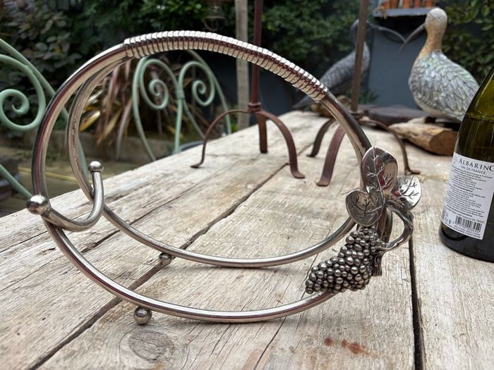 vintage French Silver Plated Bottle server