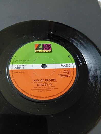 Two of Hearts 7"vinyl single Stacy Q