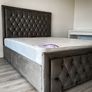 New Double & King Size Bed Frame With Mattress Opt Image 3