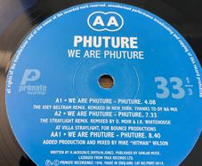 Phuture - We Are Phuture Remixes - 12" Vinyl EP - Includes Joey Beltram Mix - 1996 Primate Recordings
