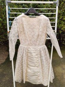 1940's Satin and Lace Dress