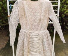 1940's Satin and Lace Dress