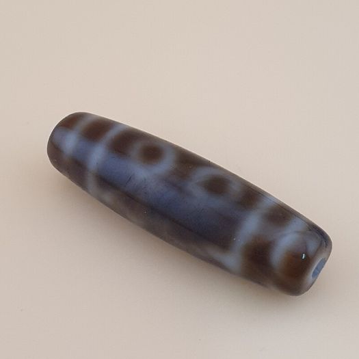 Vintage 5 Eyes Himalayan Tibetan Agate Dzi Bead Amulet
