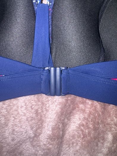 BNWT Zoggs swim shapes Elastomax Eden Navy Pink bikini top size UK36G EU80G Free post