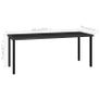 Garden Dining Table Black 180x70x73 cm Poly Rattan Image 5