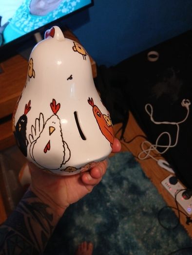 chicken piggy bank