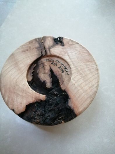 Handmade Woodturned candle night light holder