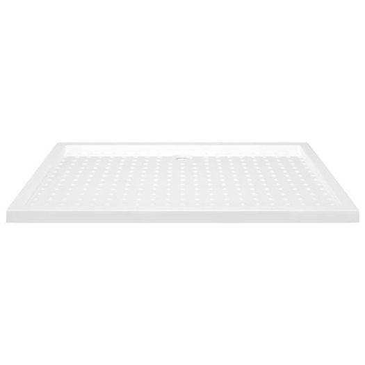 Shower Base Tray with Dots White 80x120x4 cm