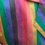 Rainbow striped shirt sleeve festival blazer uk12 Image 5
