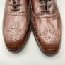 Loake 202T Brown Leather Brogues Shoes Wingtip UK 7.5 EU 41.5 - Made England Image 8