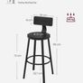 2 bar stools black FREE DELIVERY Image 3