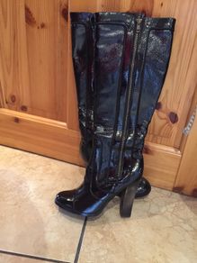 High Heel, Black Knee Boots