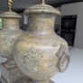 Pair of Vintage Terracotta Urns Converted to Table Lamps / Decorative Urns Image 2